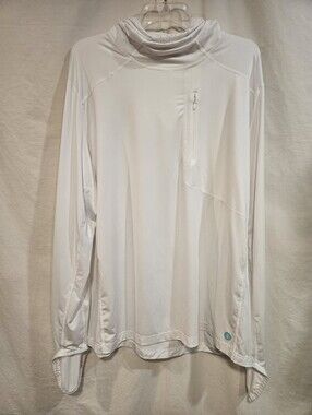 Lightweight White Long-Sleeve Performance Top